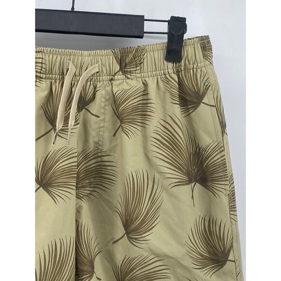 BEARBOTTOM CLOTHING Men’s Tan Coastal Shade Printed Stretch Swim Trunks SZ M - Picture 3 of 10